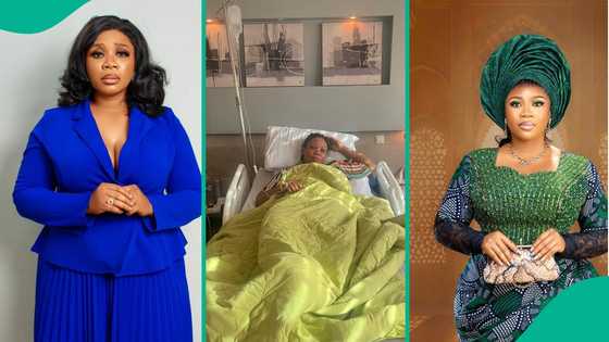 Prayers up for Wumi Toriola as actress lands in hospital, cryptic post leaves fans worried