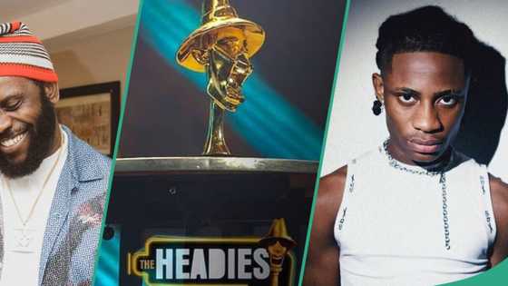 Headies: "Declan Rice na your mate?" Odumodu Blvck and Khaid trade words over ‘Rookie of the Year’, many react