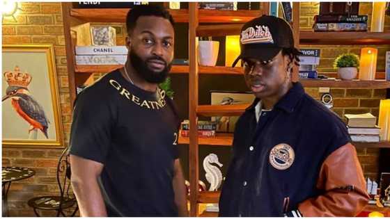 Wetin Spinall go do? Reactions as Rema, DJ Neptune squash beef, spotted together in new photos shared online