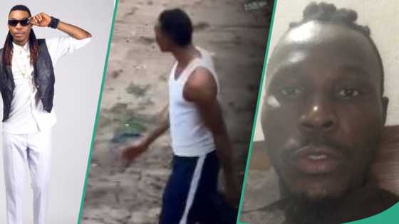 "He is mentally ill": Clips of singer Solidstar roaming streets barefooted trends, his brother calls for help