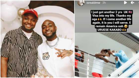 “I will serve you again in another life”: Isreal gushes over Davido after he got another 2 years UK visa