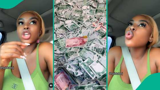 Saida Boj loses her cool after someone sprayed her N200 on her birthday: "Wetin be dis?"