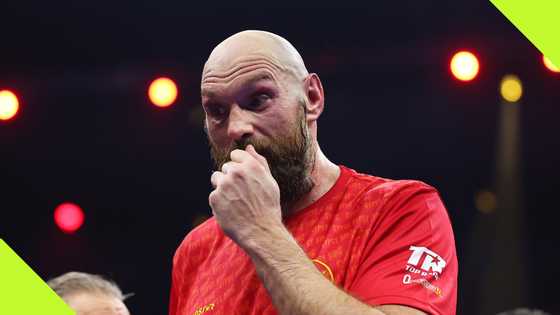 Tyson Fury reacts after second loss to Oleksandr Usyk in Saudi Arabia showdown