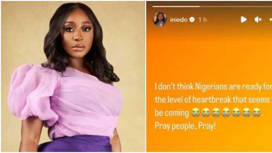 "Keep quiet If you don’t have positive things to say": Ini Edo calls for prayers against impending heartbreak