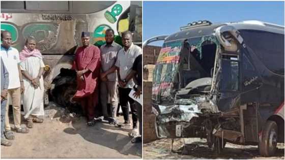 Bus conveying escaping Nigerians from Sudan catches fire