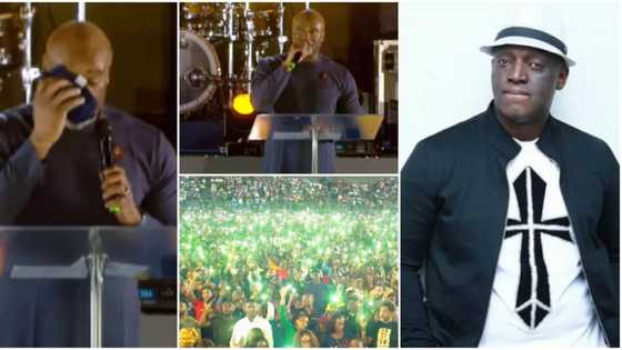 “Difficult to watch”: Pastor Paul Adefarasin gets emotional at The Experience over Sammie Okposo's death