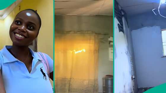 Nigerian lady transforms her father's old parlour with over N500,000, video leaves many in awe