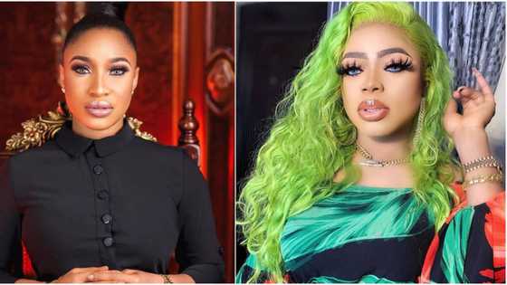 Tonto Dikeh reveals plans to fight Bobrisky over his money, crossdresser responds