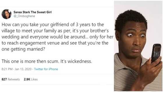 Man takes girlfriend of 3 years to his own wedding in the village