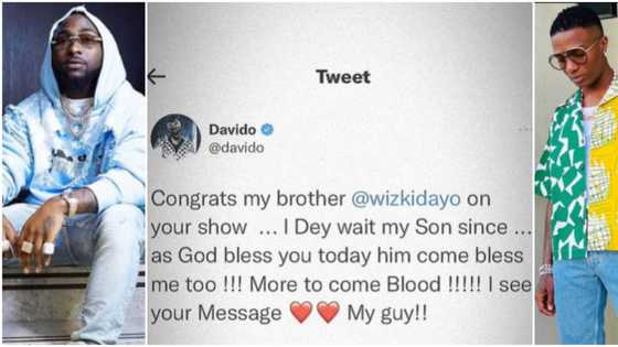 “As God bless you today, he bless me too”: Old tweet of Davido congratulating Wizkid the day Ifeanyi was born