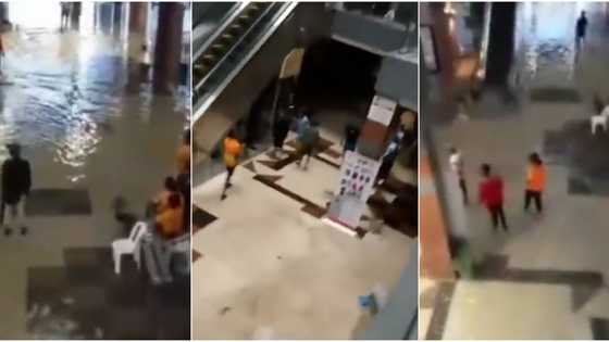 Drama as Port Harcourt Mall gets flooded after heavy rainfall, video stirs massive reactions