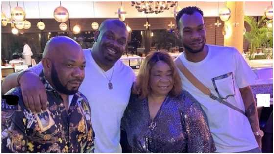 Don Jazzy and siblings celebrate mum on her birthday, shares photos