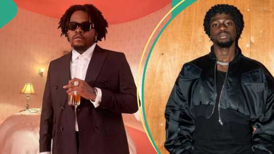 Omah Lay’s response as Olamide bows to greet him in viral video sparks reactions: “Wise boy”