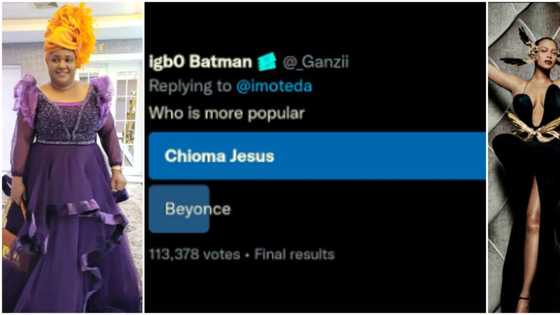 Chioma Jesus vs Beyonce: Nigerian gospel singer floors Queen Bey in popularity contest, fans react