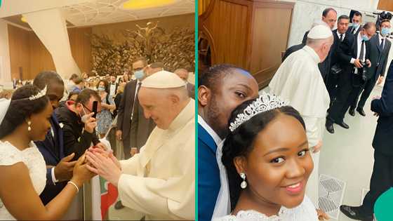 Nigerian Catholic lady recalls her experience after late Pope Francis laid hands on her, many react