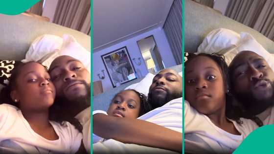 Davido spends vacation with 2nd daughter Hailey in Bahamas, fans bring up Imade: “She can't relate"