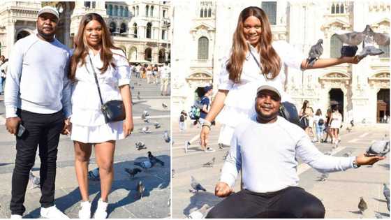 Ubi Franklin's baby mama Sandra Iheuwa vacations with hubby, addresses those saying she's flaunting marriage