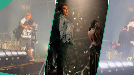 “She made a global artiste”: Burna Boy carries mum like a baby on stage to mark her birthday