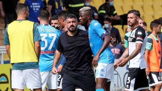 Here's 1 big thing Napoli boss said about Nigeria's Victor Osimhen after making impressive Serie A debut