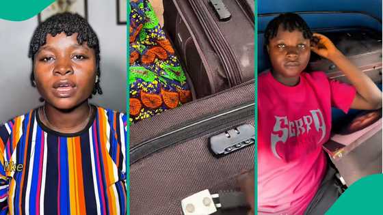 Lady packs out of husband's house, announces end of marriage, video breaks hearts on TikTok