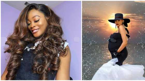 Pregnant and slaying: Fashionista Kiekie rocks stylish look in breathtaking photos