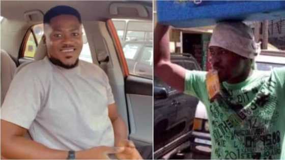 Young man who hawked ice cream inside sun after service finally succeeds, transformation photo amazes many