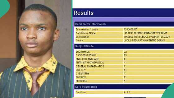 WAEC result: Brilliant science student scores A1 in further mathematics and A1 in 6 subjects