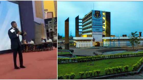 OAU student defends yahoo boys at event with reasons in video, says they have saved Nigeria from recession