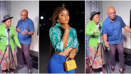 "You're my superhero": Bimbo Ademoye gushes as she celebrates dad's birthday, shares fun clip of him