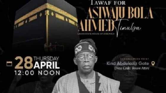 Za'a yi Tawafi na musamman wa Bola Tinubu a Masallacin Ka'abah don nasara a zabe