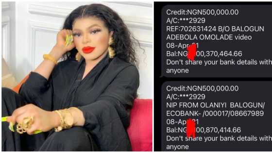 Thank you God: Popular crossdresser Bobrisky flaunts 'almost N1 billion' account balance