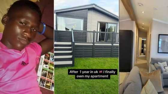 "After 1 year": Nigerian man gets solid apartment in UK, flaunts amazing interior