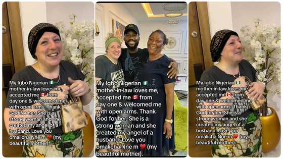Lady from Canada who marries Nigerian man shows her mother-in-law's love in heartwarming video