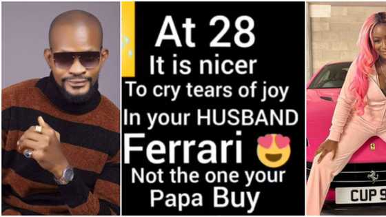 At 28 it’s nicer to cry in your husband’s Ferrari not the one your papa bought, Uche Maduagwu tells DJ Cuppy