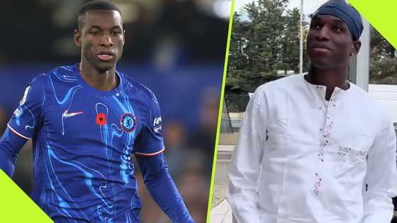 Chelsea's Nicolas Jackson rocks all-white kaftan with half shoes to training: Video