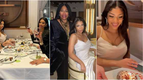 Regina Askia surprises daughter with cute cake as she marks 20th birthday, shares photos from family dinner