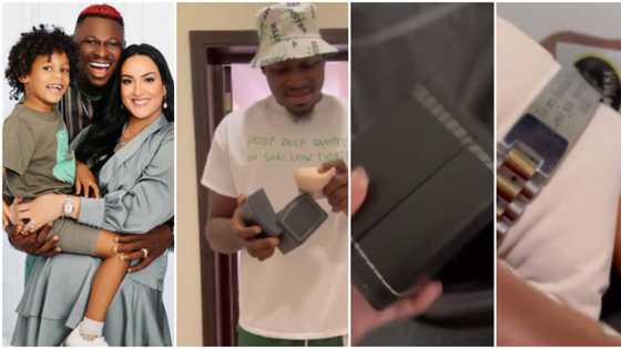 Nigerian women in the mud: BBNaija Niyi’s oyinbo wife gifts him customized bracelet as early Christmas present