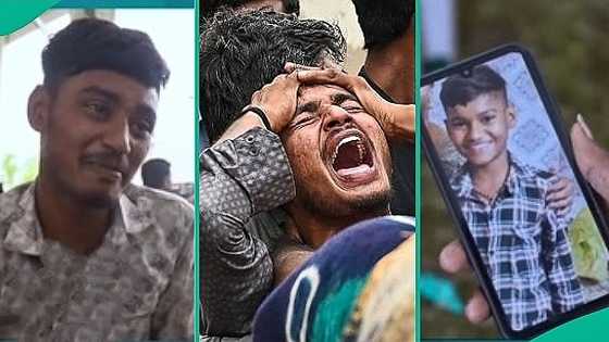 Air India crash: Man inconsolable as 15-year-old only brother who was hit by plane's wing is buried