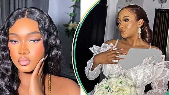 Nigerian bride reacts as all her bridesmaids fail to show up at her wedding, video goes viral