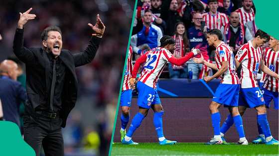 Diego Simeone reacts as Ademola Lookman sends Atletico to Champions League semi-final