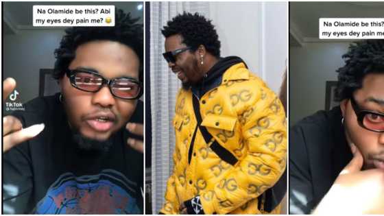 Na Olamide be this abi my eyes dey pain me? Poco Lee discovers singer's lookalike who vibes and acts like him