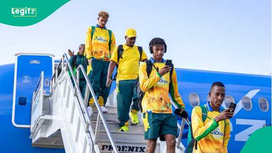 South African players storm Nigeria days after edging Super Eagles to World Cup ticket