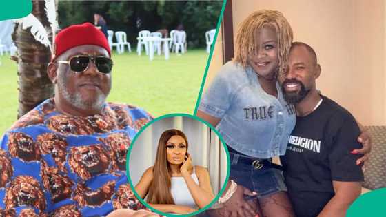 Linc Edochie’s big brother Leo condemns Yinka in an exposed audio clip: “She isn’t our wife yet”