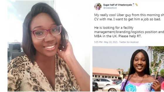 Why did he come back? Massive reactions as Nigerian lady begins job hunt for Uber driver who has MBA from UK
