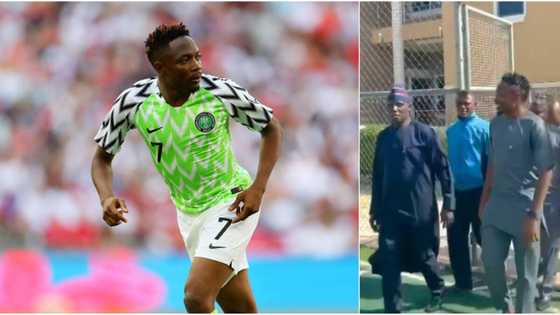 Excitement for Super Eagles star as top Nigerian senator pays him special visit in grand style (video)