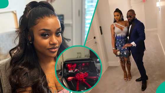 Davido spoils Chioma with a Mercedes G63 AMG on her 30th bday: "New car & she still maintain steeze"
