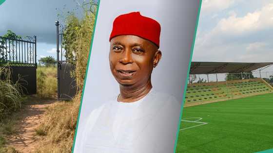 Photojournalist counters Ned Nwoko’s claim of building a modern mini-stadium in Delta, shares evidence