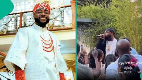 Davido performs at ex-GTbank MD's 60th birthday party in Italy: “Man dey hustle during honeymoon”