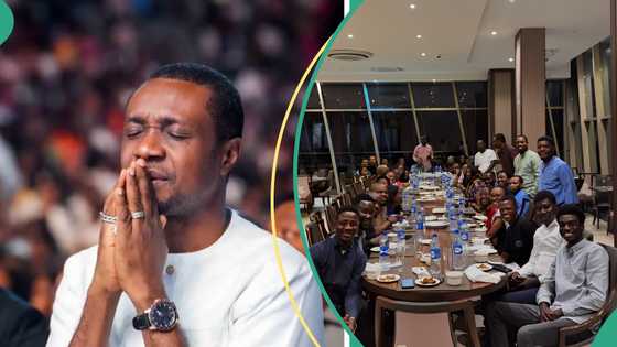 Nathaniel Bassey and Hallelujah Challenge team go on sumptuous dinner date, video warms hearts