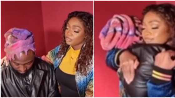 "That's his mum on earth": Beautiful video of Davido's sister praying for him before London concert surfaces